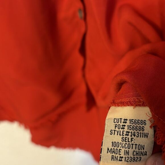 XCVI Wearables Raw Hem Button Down Shirt Small - Picture 3 of 6